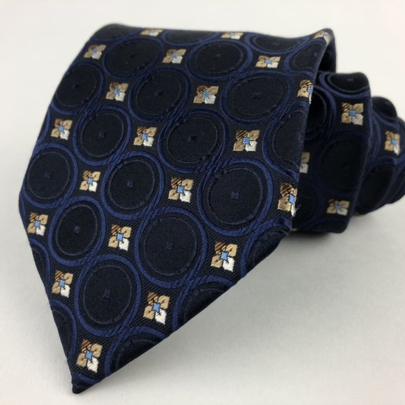 2fe3d5f076e14b784fd2f099ae1e56  Ermenegildo Zenga Tie 100% Silk Blue NEW